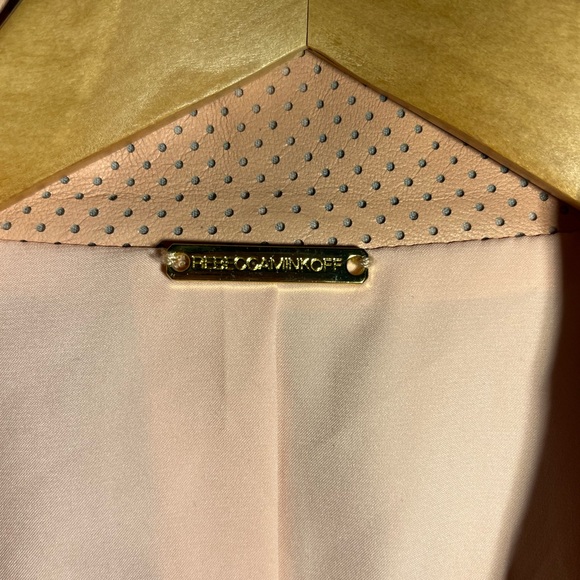 Rebecca Minkoff Blush Lambskin Leather Jacket - Picture 5 of 10